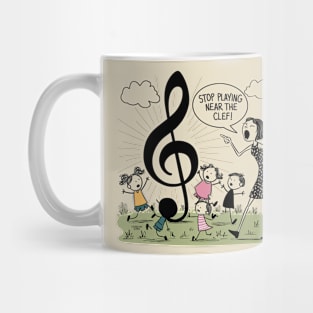 Stop playing near the clef Mug